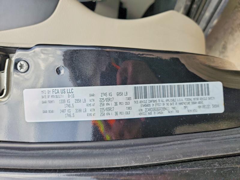 Продаж на аукціоні авто 2016 Dodge Grand Caravan, vin: 2C4RDGBG9GR399411, номер лоту: 54722346