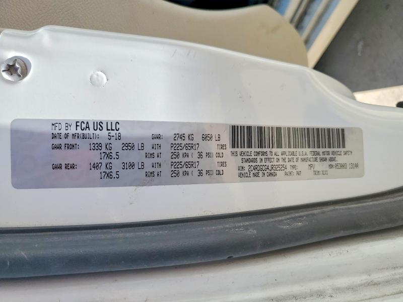 Продажа на аукционе авто 2018 Dodge Grand Caravan, vin: 2C4RDGCG4JR325254, номер лота: 53569396