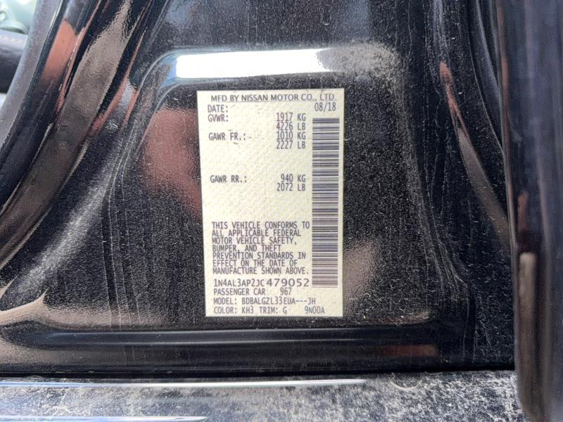 Aukcja sprzedaży 2018 Nissan Altima, vin: 1N4AL3AP2JC479052, numer aukcji: 55061026