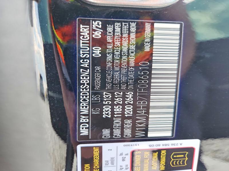Aukcja sprzedaży 2026 Mercedes-benz Cle, vin: W1KMJ4HB7TF086510, numer aukcji: 54797476