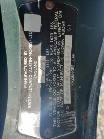 Aukcja sprzedaży 1973 Mg Mgb, vin: GHD5UD305603G, numer aukcji: 54292876