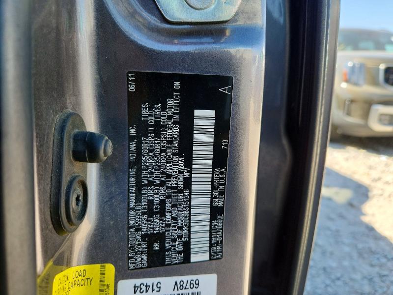 Продаж на аукціоні авто 2011 Toyota Sienna, vin: 5TDKK3DC9BS151346, номер лоту: 52655856