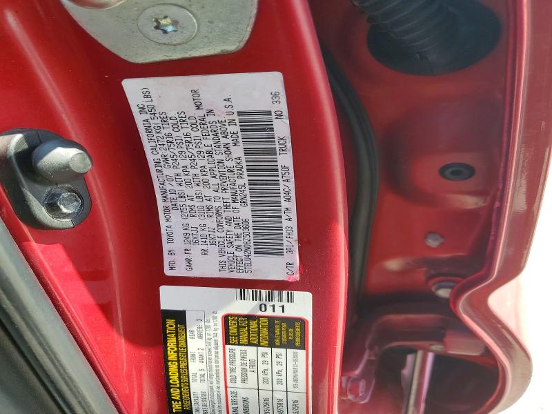 Продажа на аукционе авто 2008 Toyota Tacoma, vin: 5TELU42N08Z503606, номер лота: 52451056