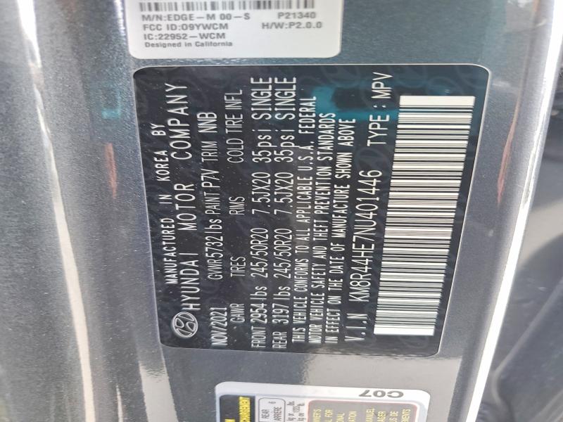 53265416 :رقم المزاد ، KM8R44HE7NU401446 vin ، 2022 Hyundai Palisade مزاد بيع