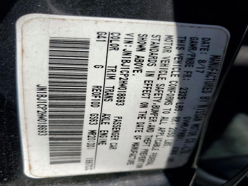 Aukcja sprzedaży 2017 Nissan Rogue Sport, vin: JN1BJ1CP2HW018693, numer aukcji: 52815316