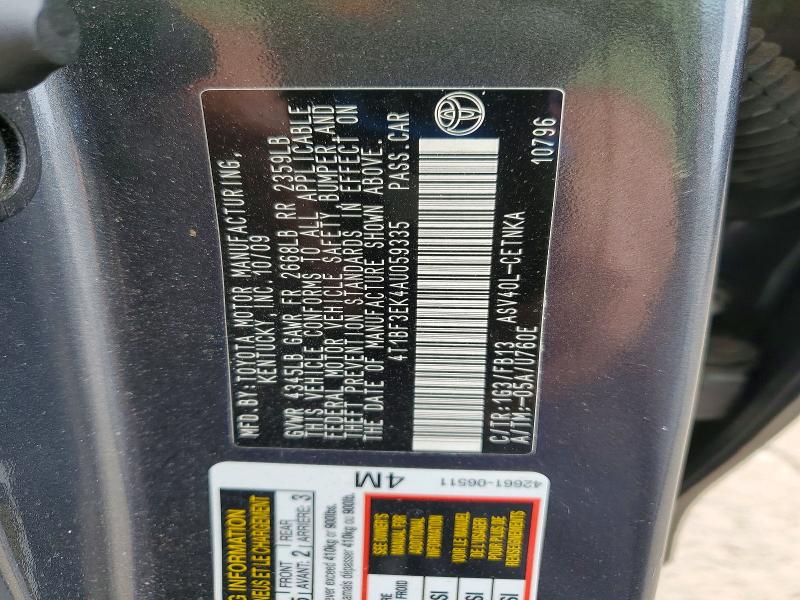 Продажа на аукционе авто 2010 Toyota Camry, vin: 4T1BF3EK4AU059335, номер лота: 53354586