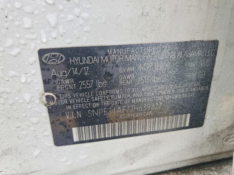 Продаж на аукціоні авто 2018 Hyundai Sonata, vin: 5NPE34AF7JH639827, номер лоту: 54864386