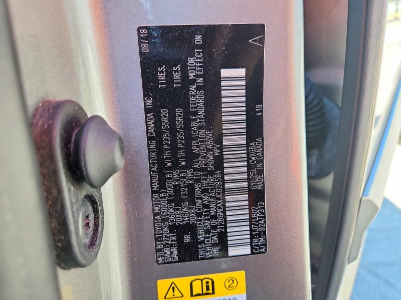 Aukcja sprzedaży 2018 Lexus Rx, vin: 2T2BGMCAXJC028584, numer aukcji: 52808156