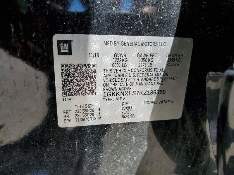 Продажа на аукционе авто 2019 Gmc Acadia, vin: 1GKKNXLS7KZ186350, номер лота: 53213786