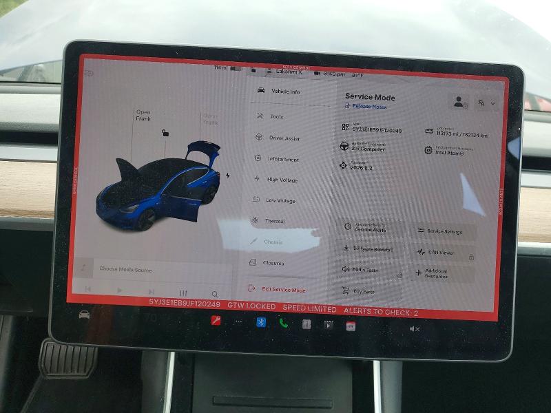 Продаж на аукціоні авто 2018 Tesla Model 3, vin: 5YJ3E1EB9JF120249, номер лоту: 53357186