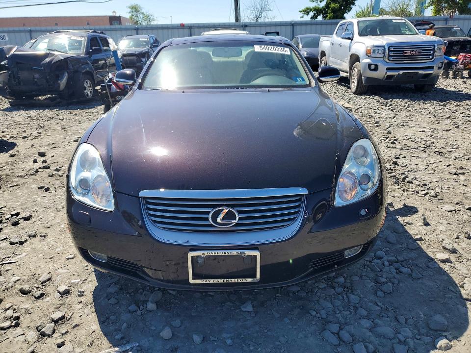 54020336 :رقم المزاد ، JTHFN48YX20004863 vin ، 2002 Lexus Sc مزاد بيع