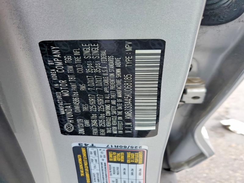 55101016 :رقم المزاد ، KM8J33A45KU068185 vin ، 2019 Hyundai Tucson مزاد بيع