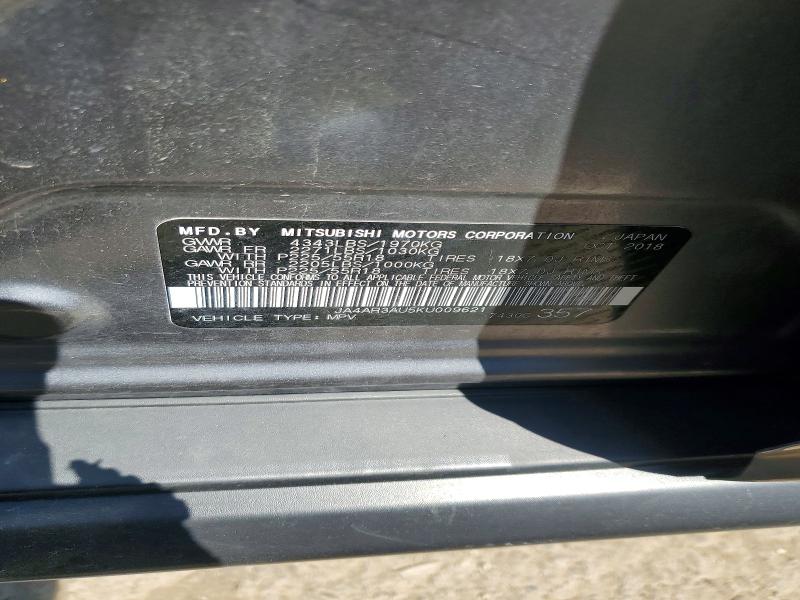Продаж на аукціоні авто 2019 Mitsubishi Outlander Sport, vin: JA4AR3AU5KU009621, номер лоту: 52523396