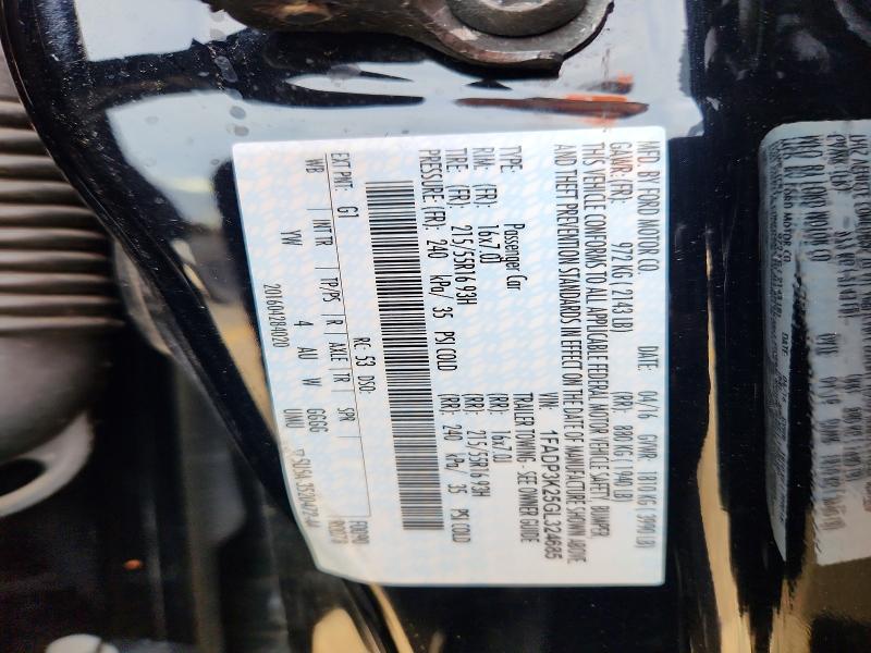 Продаж на аукціоні авто 2016 Ford Focus, vin: 1FADP3K25GL324685, номер лоту: 54861456