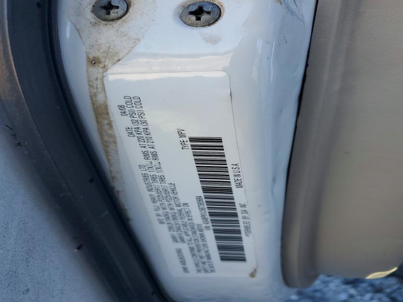 53881996 :رقم المزاد ، 4S4BP61C687365684 vin ، 2008 Subaru Outback مزاد بيع