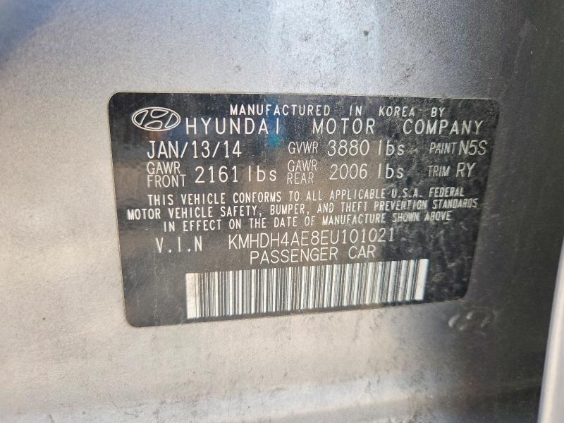 Продажа на аукционе авто 2014 Hyundai Elantra, vin: KMHDH4AE8EU101021, номер лота: 54911596