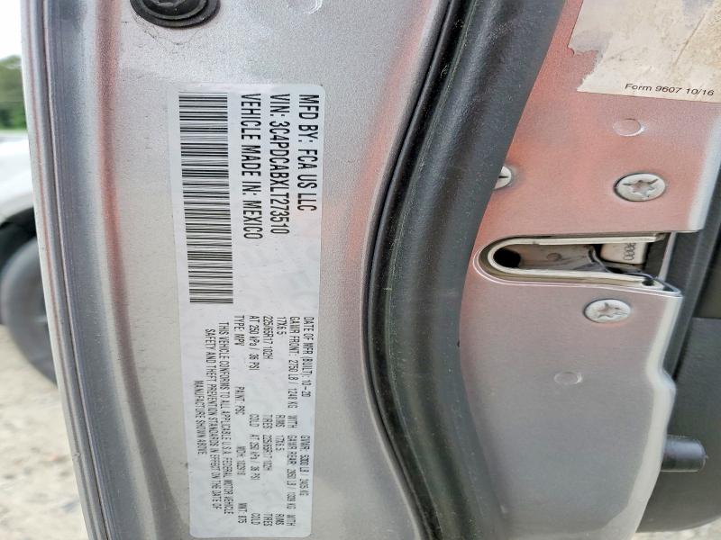 Продаж на аукціоні авто 2020 Dodge Journey, vin: 3C4PDCABXLT273510, номер лоту: 54134956