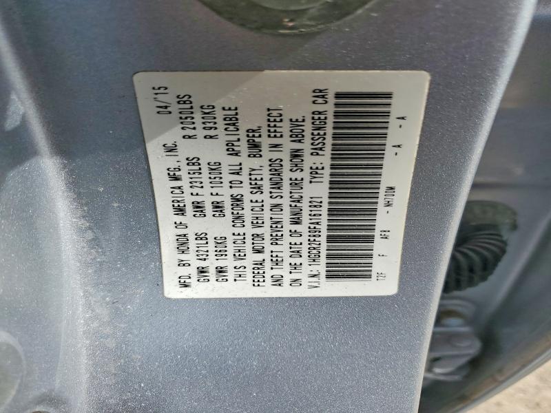 Продажа на аукционе авто 2015 Honda Accord, vin: 1HGCR2F89FA161821, номер лота: 53459976