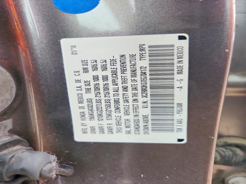 55545416 :رقم المزاد ، 3CZRM3H37EG704172 vin ، 2014 Honda Cr-v مزاد بيع