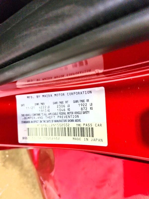 Aukcja sprzedaży 2022 Mazda 3, vin: JM1BPBLL2N1502032, numer aukcji: 54340016