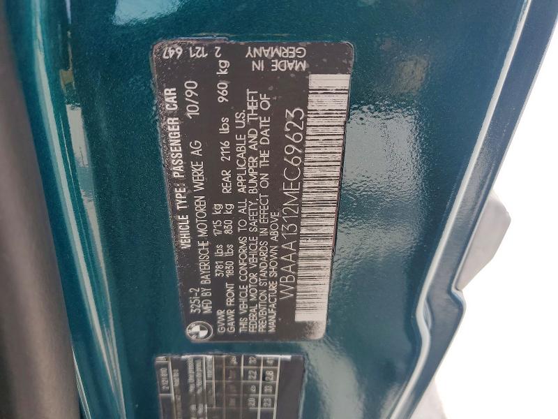 Продажа на аукционе авто 1991 Bmw 325, vin: WBAAA1312MEC69623, номер лота: 55111946