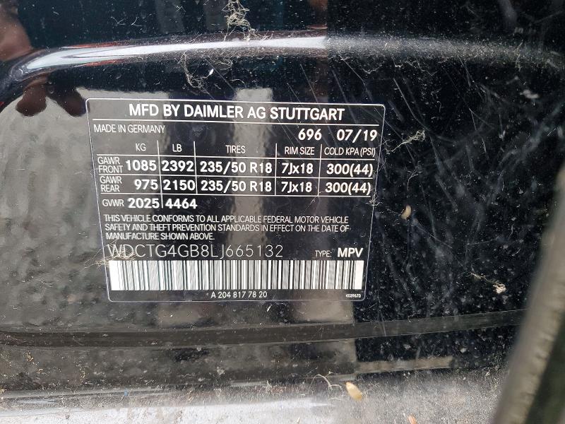 Продажа на аукционе авто 2020 Mercedes-benz Gla, vin: WDCTG4GB8LJ665132, номер лота: 52685876