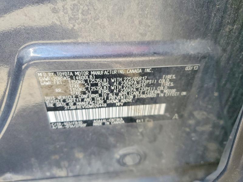 55298616 :رقم المزاد ، 2T3BFREV5DW026448 vin ، 2013 Toyota Rav4 مزاد بيع