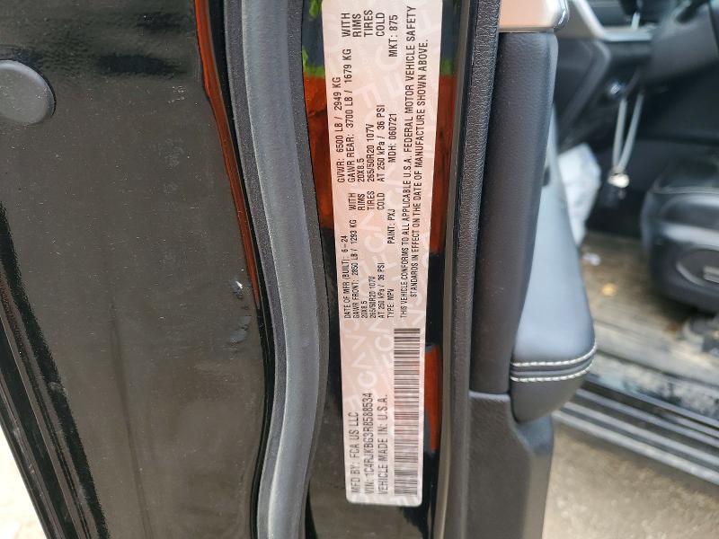 54459676 :رقم المزاد ، 1C4RJKBG3R8588534 vin ، 2024 Jeep Grand Cherokee مزاد بيع