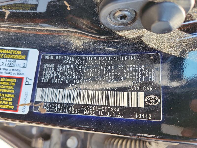 Aukcja sprzedaży 2014 Toyota Camry, vin: 4T1BF1FK8EU436273, numer aukcji: 53025916