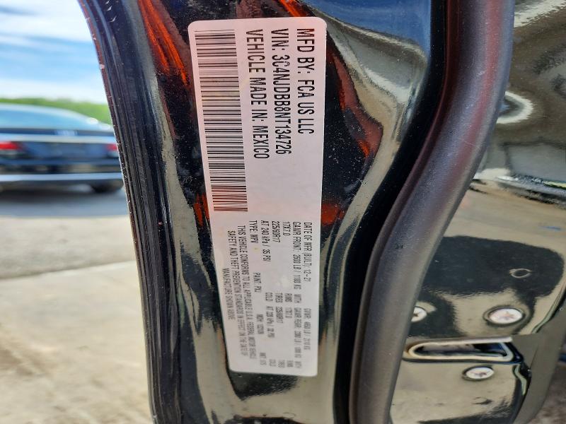 2022 Jeep Compass მანქანა იყიდება აუქციონზე, vin: 3C4NJDBB8NT134726, აუქციონის ნომერი: 52716076