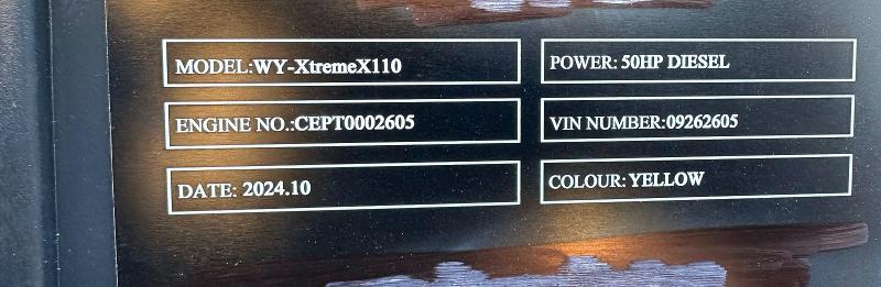 53520786 :رقم المزاد ، 09262605 vin ، 2025 Xtremex110 Wy-xtremex110 مزاد بيع
