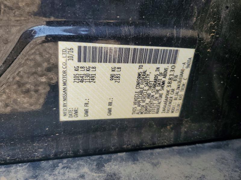Продаж на аукціоні авто 2017 Nissan Maxima, vin: 1N4AA6APXHC388130, номер лоту: 53947296