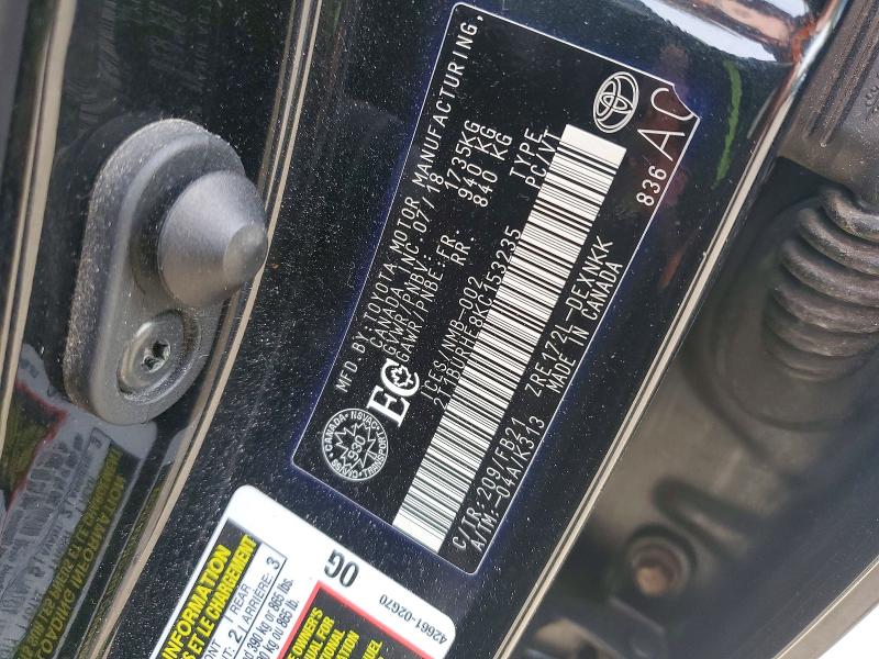 54442436 :رقم المزاد ، 2T1BURHE8KC153235 vin ، 2019 Toyota Corolla مزاد بيع