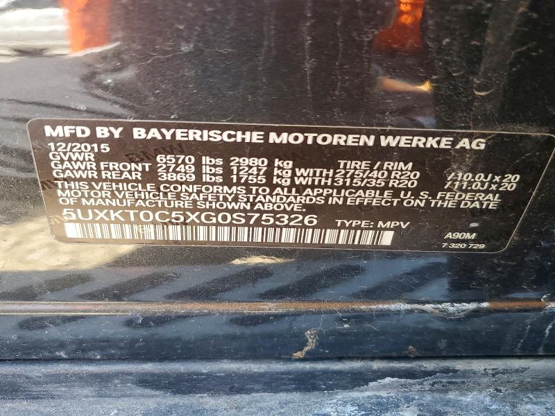 Aukcja sprzedaży 2016 Bmw X5, vin: 5UXKT0C5XG0S75326, numer aukcji: 54199816
