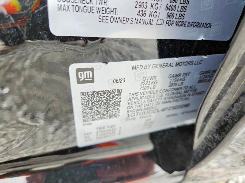 Продаж на аукціоні авто 2023 Gmc Sierra 1500 Denali C, vin: 1GTUUGEL4PZ322289, номер лоту: 55610756