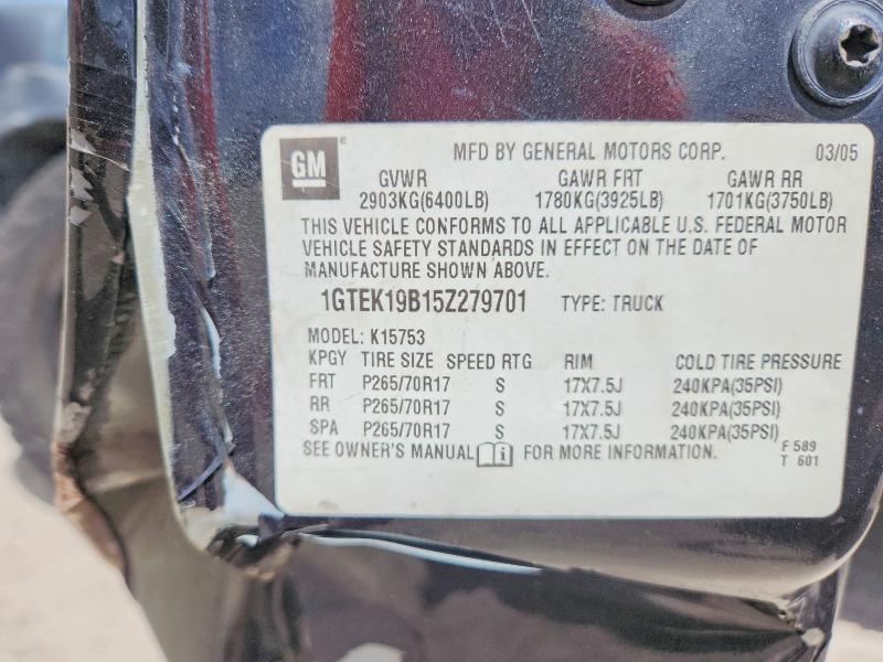 Продаж на аукціоні авто 2005 Gmc New Sierra, vin: 1GTEK19B15Z279701, номер лоту: 54052496