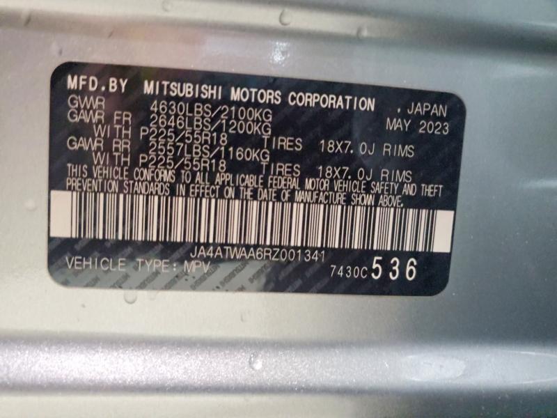 Продаж на аукціоні авто 2024 Mitsubishi Eclipse Cross, vin: JA4ATWAA6RZ001341, номер лоту: 51687486