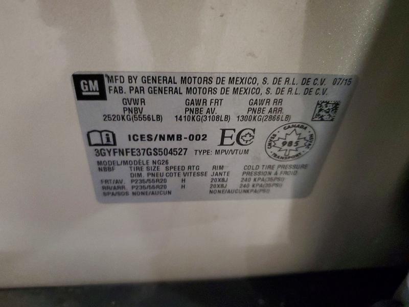 Продажа на аукционе авто 2016 Cadillac Srx, vin: 3GYFNFE37GS504527, номер лота: 54200616