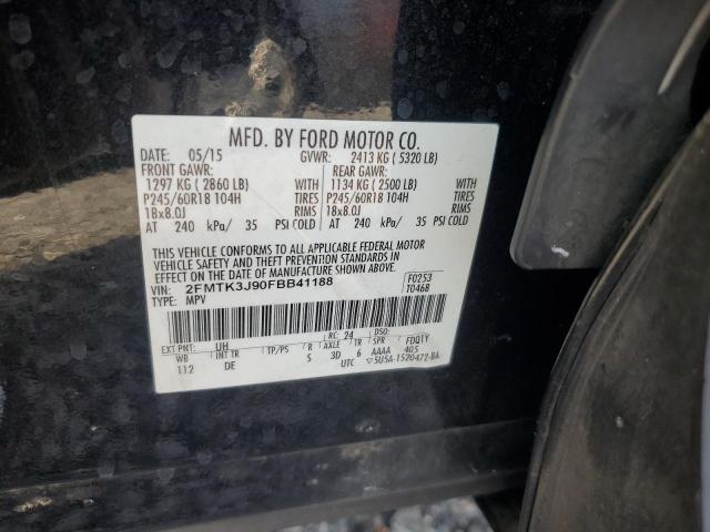 2015 Ford Edge მანქანა იყიდება აუქციონზე, vin: 2FMTK3J90FBB41188, აუქციონის ნომერი: 51345246