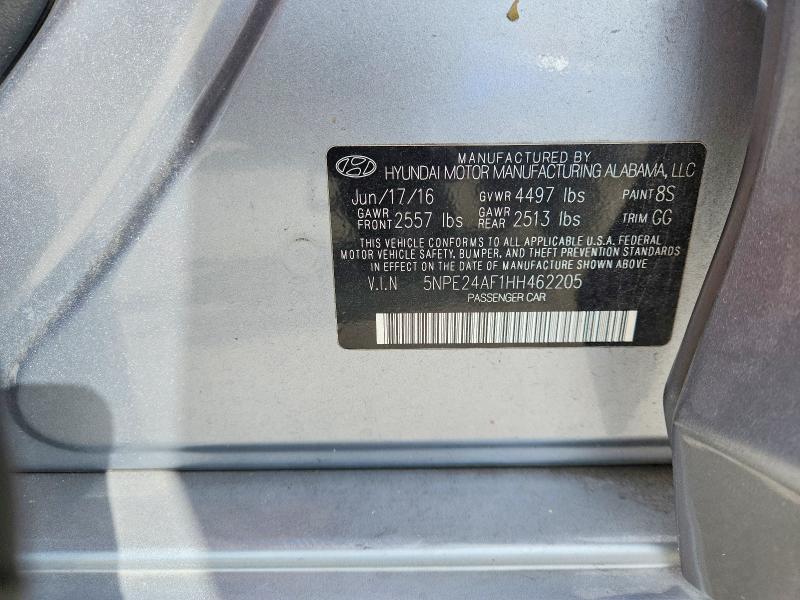 Продаж на аукціоні авто 2017 Hyundai Sonata, vin: 5NPE24AF1HH462205, номер лоту: 53400326