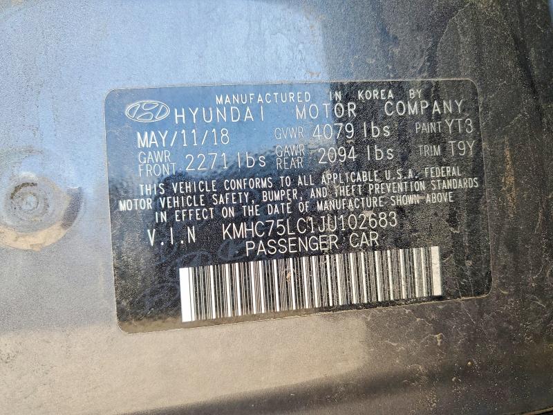 Продажа на аукционе авто 2018 Hyundai Ioniq, vin: KMHC75LC1JU102683, номер лота: 52856976