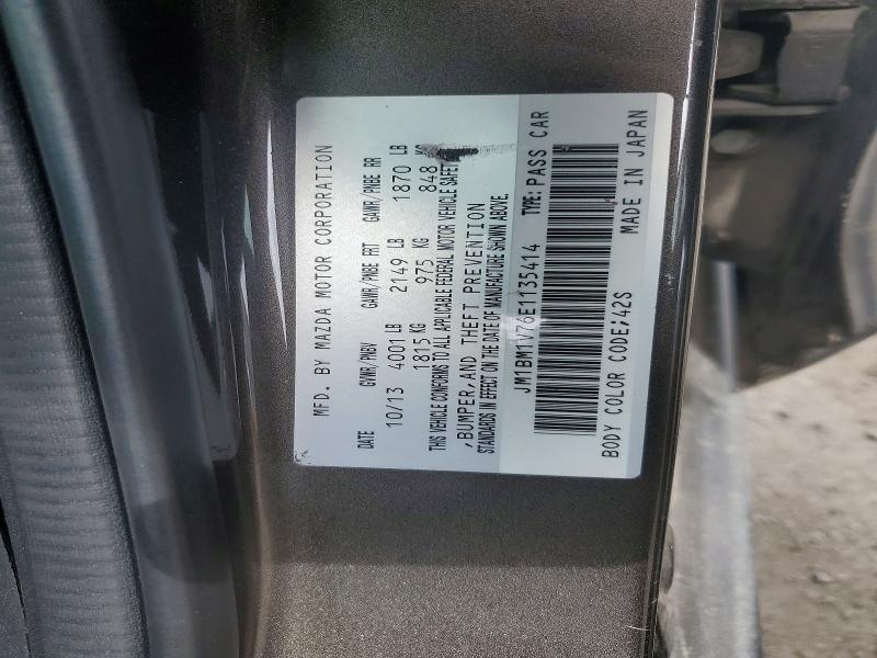 Продаж на аукціоні авто 2014 Mazda 3, vin: JM1BM1V76E1135414, номер лоту: 54275346