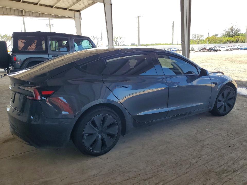 2025 Tesla Model 3 მანქანა იყიდება აუქციონზე, vin: 5YJ3E1EA7SF027996, აუქციონის ნომერი: 52880096