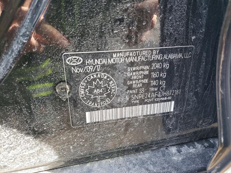 Продаж на аукціоні авто 2018 Hyundai Sonata, vin: 5NPE24AF3JH672181, номер лоту: 52487336