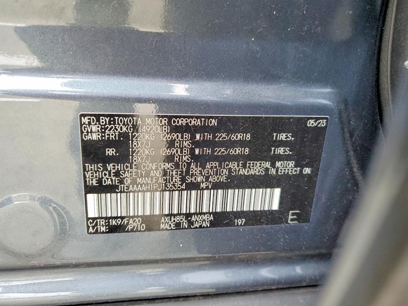 50217126 :رقم المزاد ، JTEAAAAH1PJ135354 vin ، 2023 Toyota Venza مزاد بيع