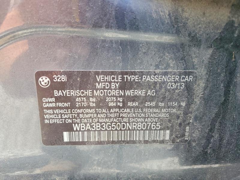Продажа на аукционе авто 2013 Bmw 328, vin: WBA3B3G50DNR80765, номер лота: 53081186