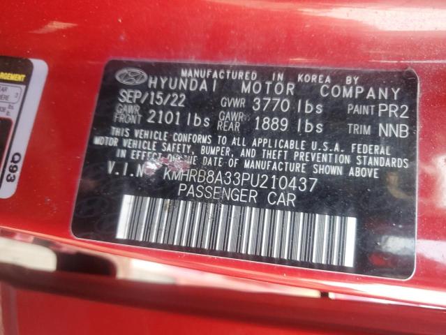 Продаж на аукціоні авто 2023 Hyundai Venue, vin: KMHRB8A33PU210437, номер лоту: 54860266