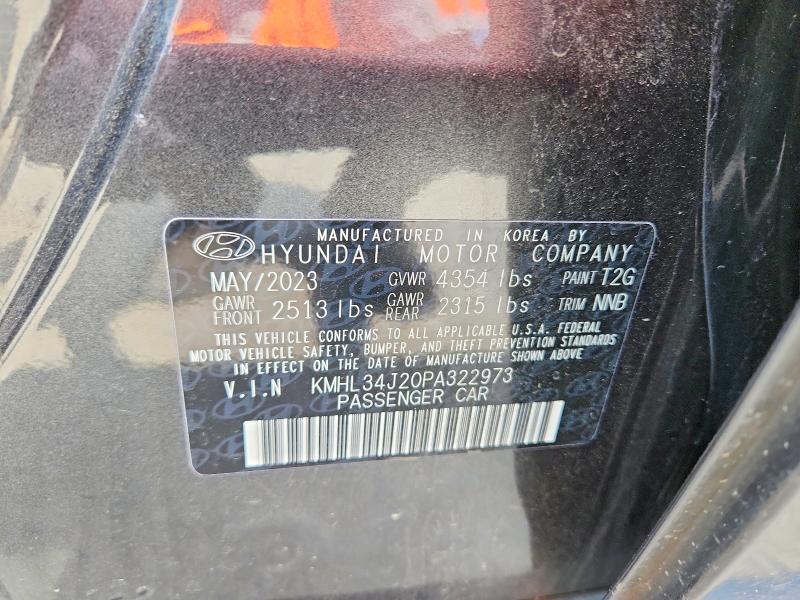 2023 Hyundai Sonata მანქანა იყიდება აუქციონზე, vin: KMHL34J20PA322973, აუქციონის ნომერი: 53421396
