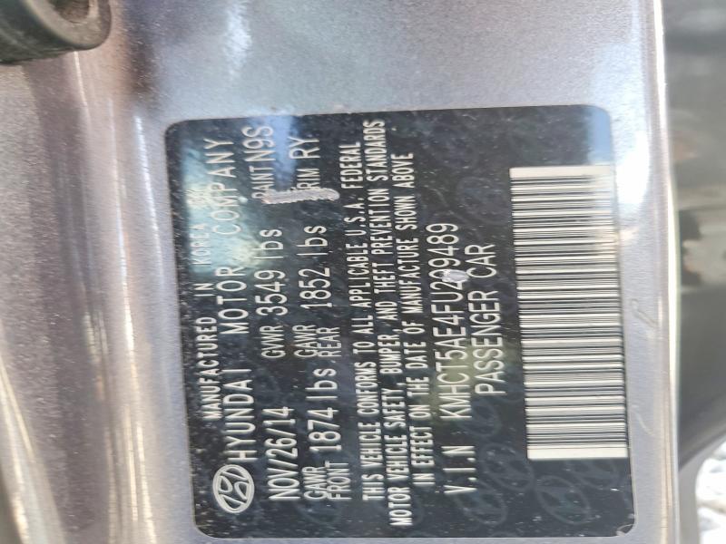 55020446 :رقم المزاد ، KMHCT5AE4FU209489 vin ، 2015 Hyundai Accent مزاد بيع