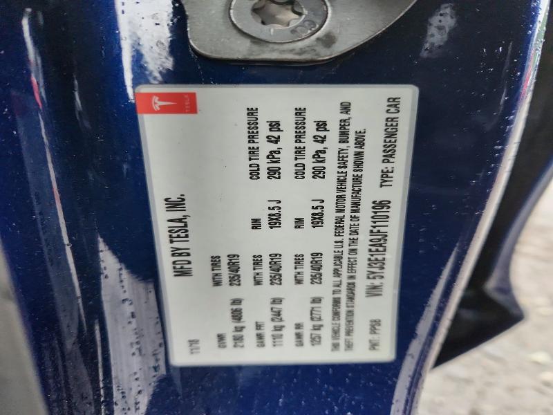 54577096 :رقم المزاد ، 5YJ3E1EA9JF110196 vin ، 2018 Tesla Model 3 مزاد بيع
